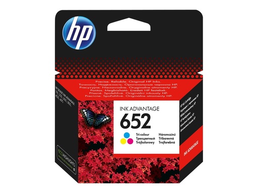 [F6V24AE#BHL] HP 652 - 5 ml - Farbe (Cyan, Magenta, Gelb) -