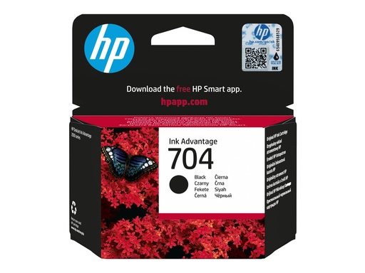 [CN692AE#445] HP 704 - Schwarz - original - Tintenpatrone -