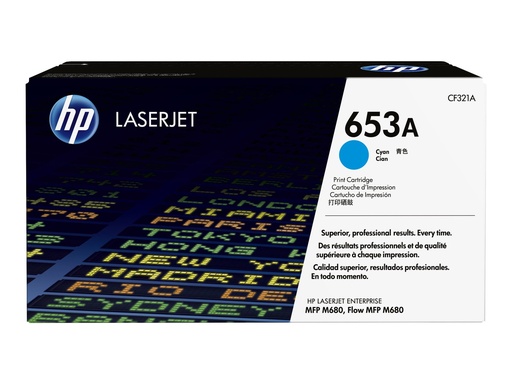 [CF321A] HP 653A - Cyan - original - LaserJet - Tonerpatrone (CF321A)