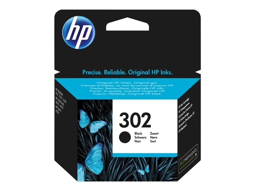 [F6U66AE#301] HP Cartridge 302 Black Blister - Original - Tintenpatrone