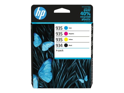 [6ZC72AE] HP 934/935 - 4er-Pack - Schwarz, Gelb, Cyan,