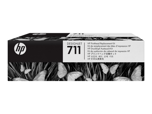 [C1Q10A] HP 711 - Schwarz, Gelb, Cyan, Magenta - Druckkopf