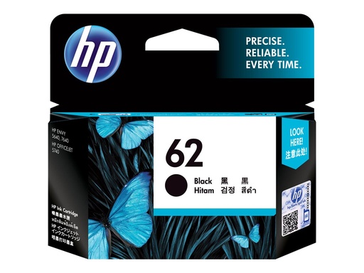 [C2P04AE#UUS] HP 62 - Schwarz - original - Tintenpatrone -