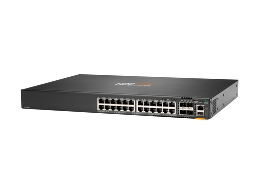 [JL668A#ABB] HPE Aruba 6300F - Switch - L3 - managed - 24 x 10/100/1000 + 4 x 1 Gigabit / 10 Gigabit / 25 Gigabit / 50 Gigabit SFP56 (Uplink / Stacking)