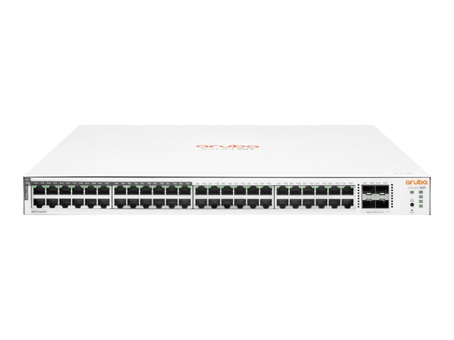 [JL815A] HPE Networking Networking Instant On Switch 48p Gigabit CL4 PoE 4p SFP 370W 1830 - Managed - L2 - Gigabit Ethernet (10/100/1000) - Power over Ethernet (PoE) - Rack-Einbau - 1U