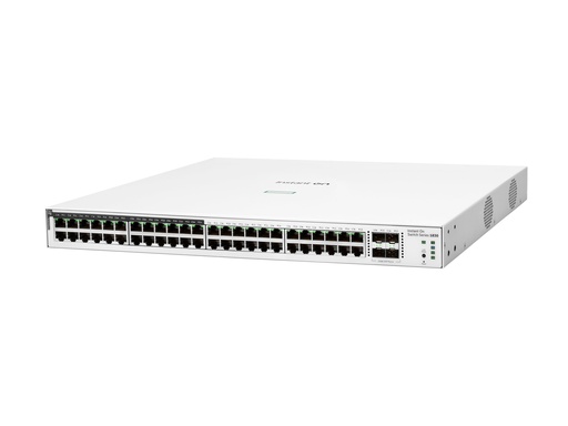 [JL815A#ABB] HPE Networking Aruba Instant On 1830 48G 24p Class4 PoE 4SFP 370W - Managed - L2 - Gigabit Ethernet (10/100/1000) - Power over Ethernet (PoE) - Rack-Einbau - 1U