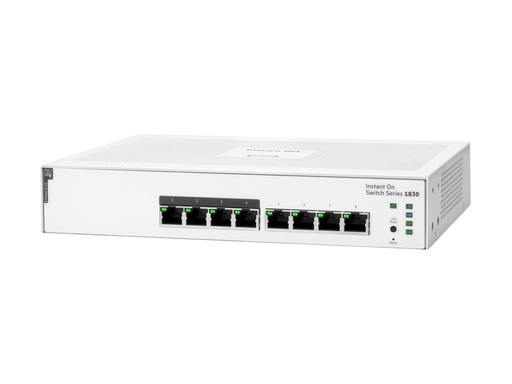 [JL811A#ABB] HPE Networking Aruba Instant On 1830 8G 4p Class4 PoE 65W - Managed - L2 - Gigabit Ethernet (10/100/1000) - Power over Ethernet (PoE) - Rack-Einbau - 1U